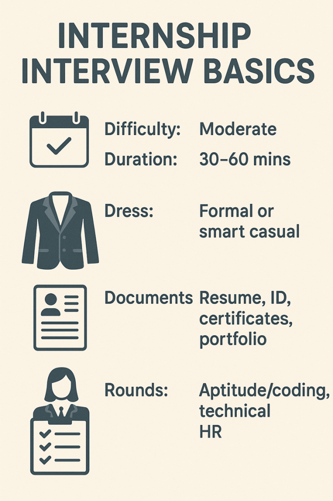 Internship interview process