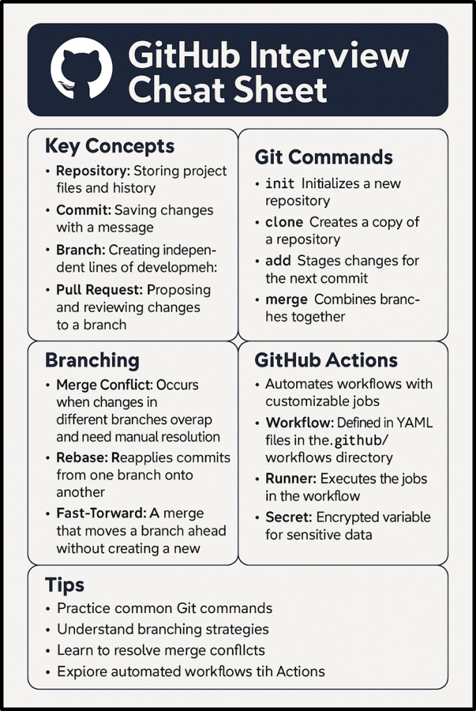 GitHub Interview Cheat Sheet