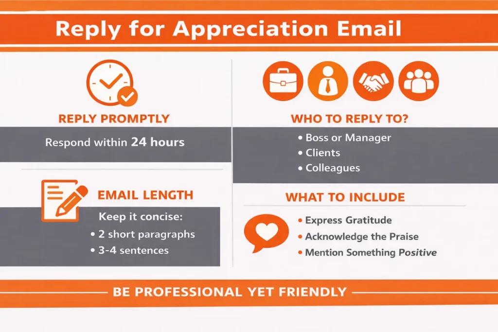 Reply for appreciation email