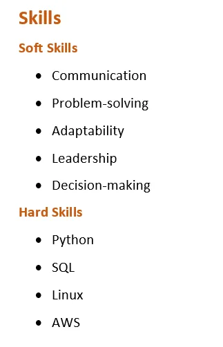 Skills