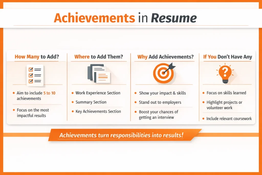Resume Achievements Examples