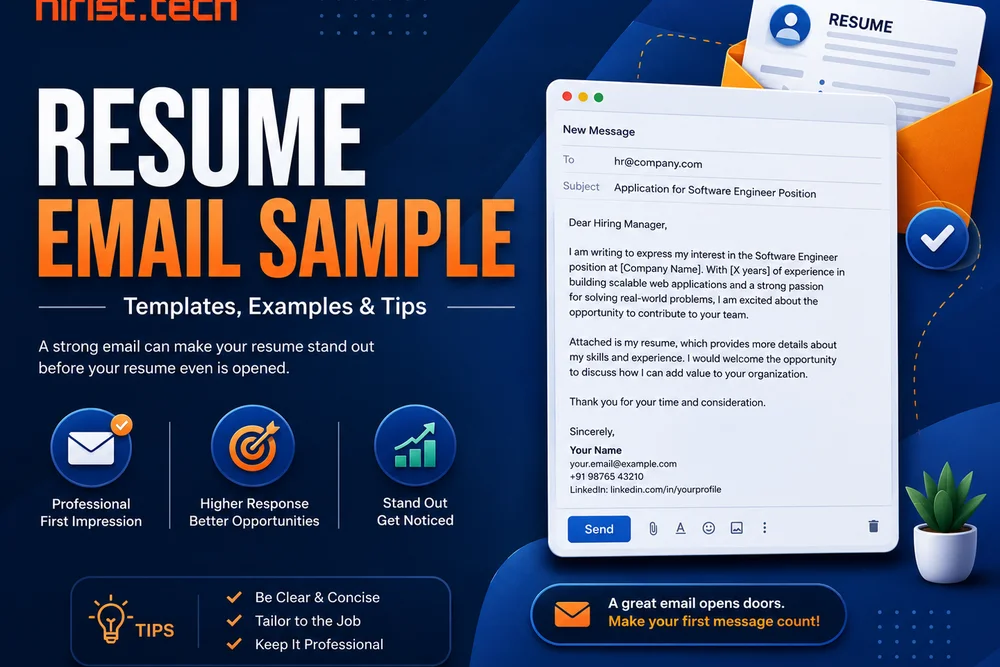Resume Email Sample: Templates, Examples & Tips