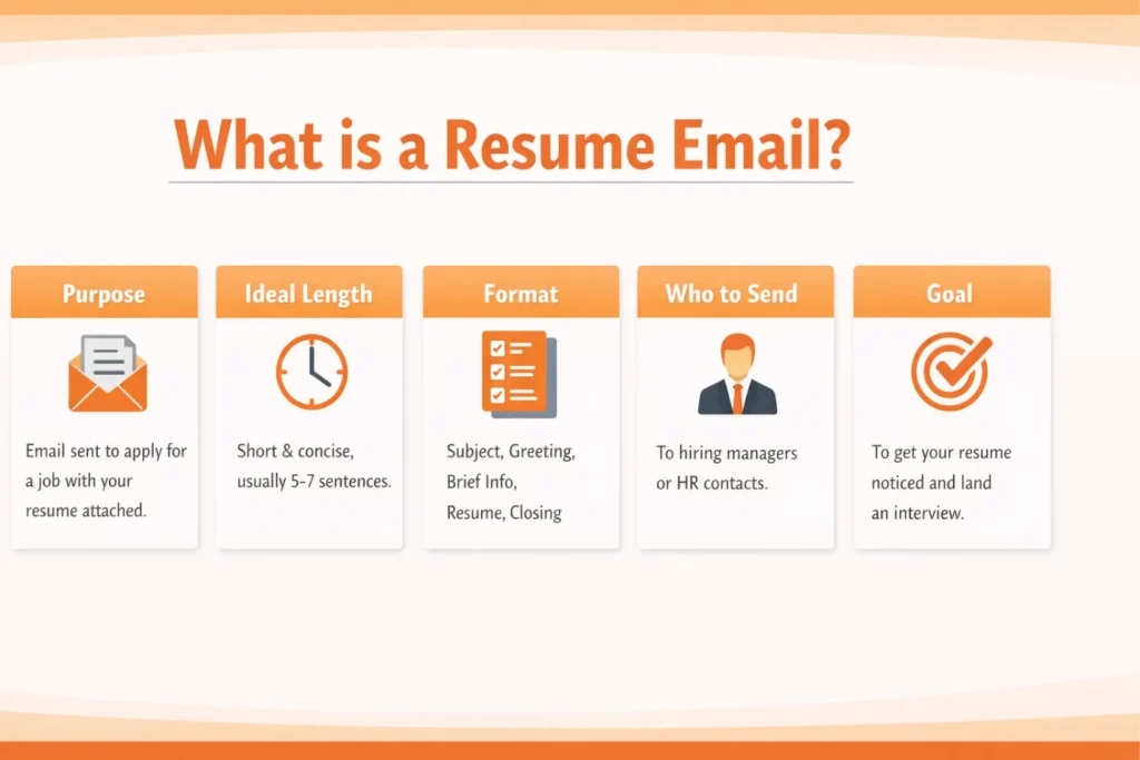 What is a resume email
