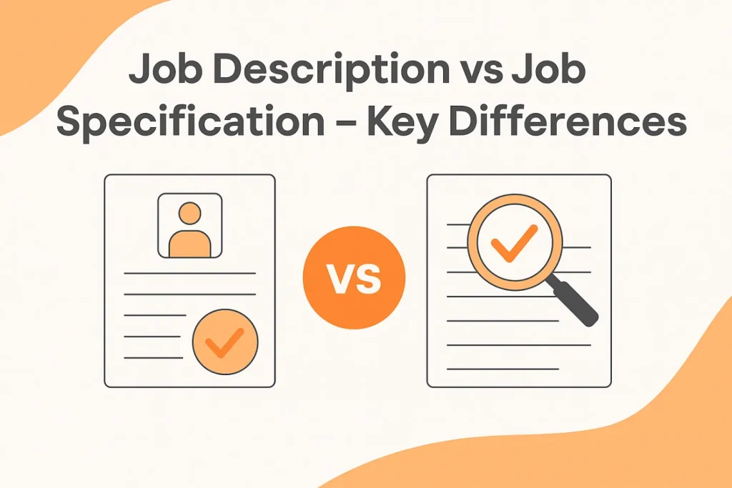 Difference between job description and job specification