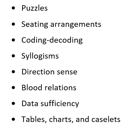 Logical Reasoning & Data Interpretation (LRDI) Topics