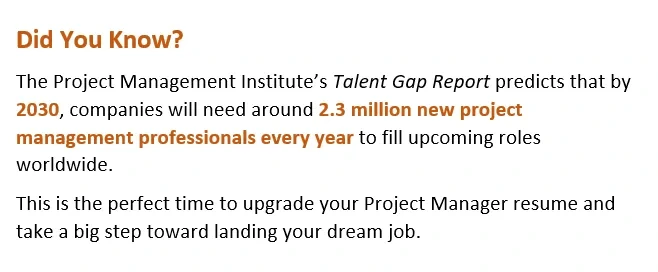 Project management fact