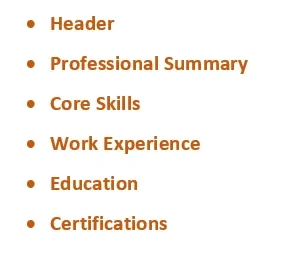 Combination format – Best for mid-level or senior professionals